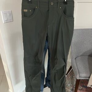 Kuhl Mens RADIKL Klassik Pants Nylon Blend Hiking Pockets Trail 32x32 Green